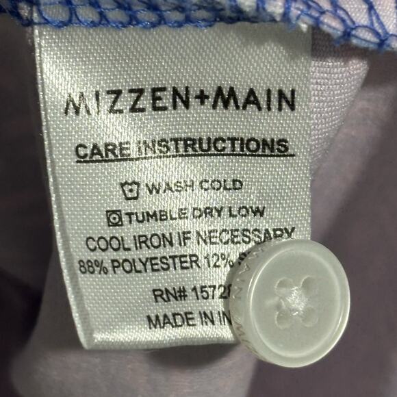 Mizzen + Main Polo Shirt Men’s MED Phil Mickelson Geometric AOP Performance Trim - Picture 7 of 9